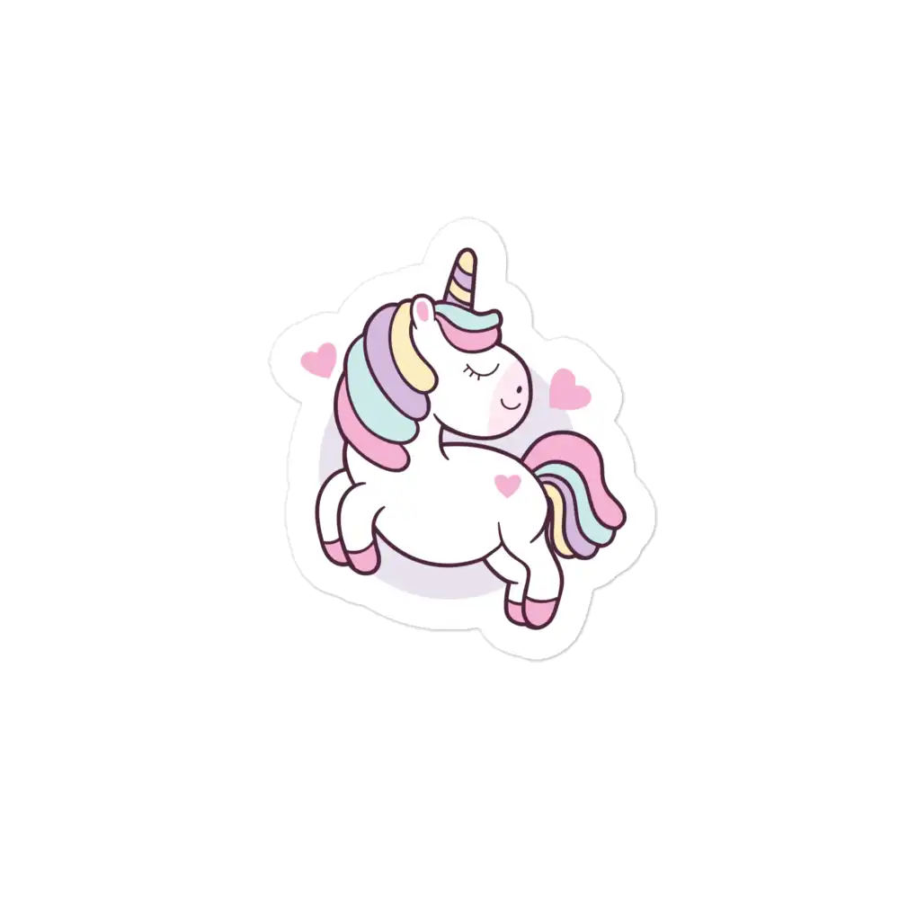 Cute Smiling Unicorn Sticker