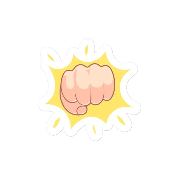 Fist Bump Gesture Sticker