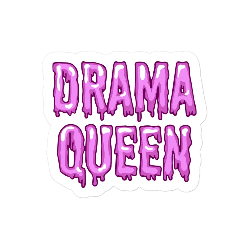 Inscription Drama Queen Sticker
