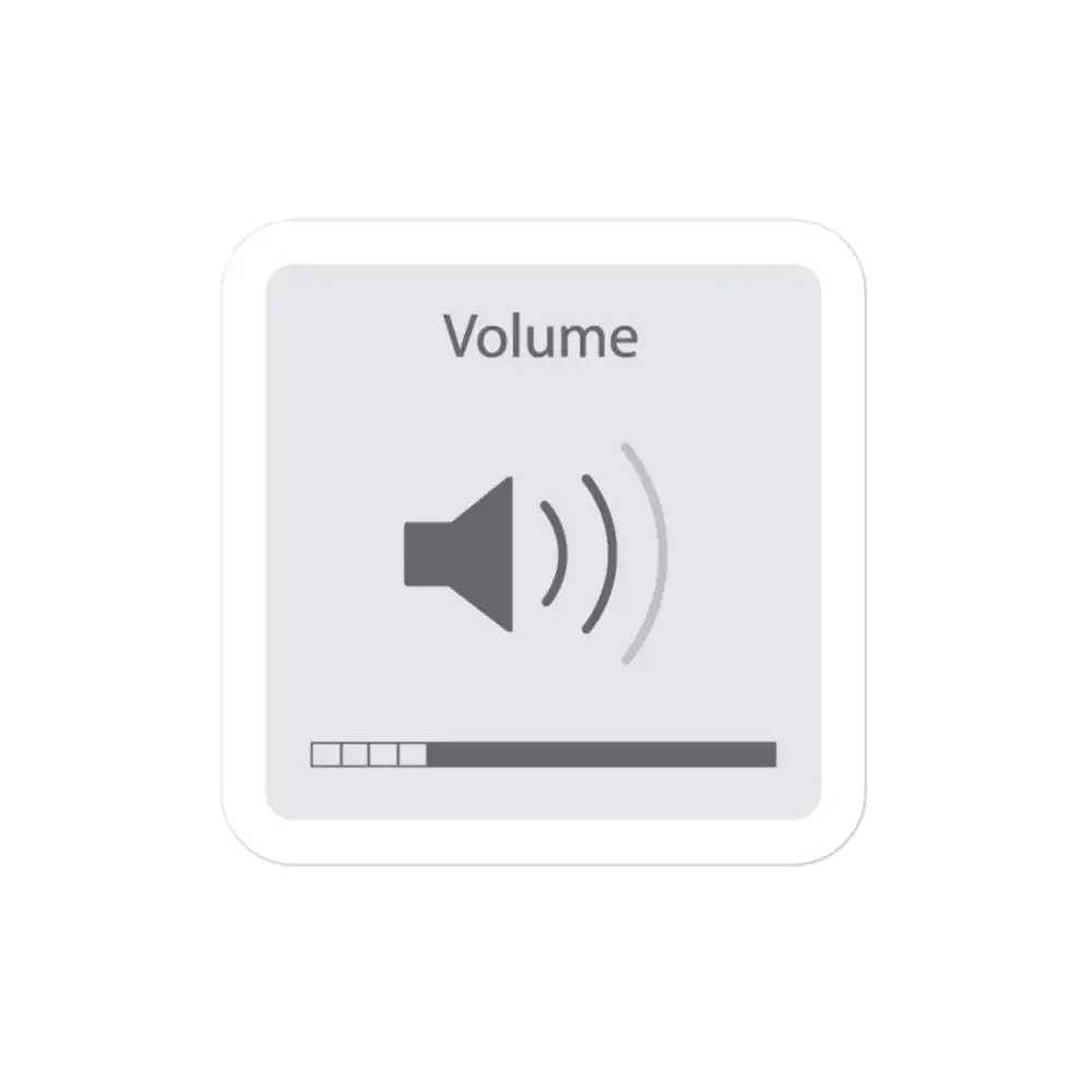 Mac OS Volume Indicator Sticker
