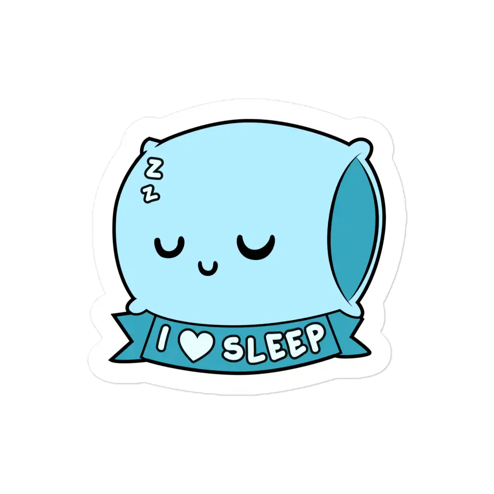Pillow I Love to Sleep Sticker