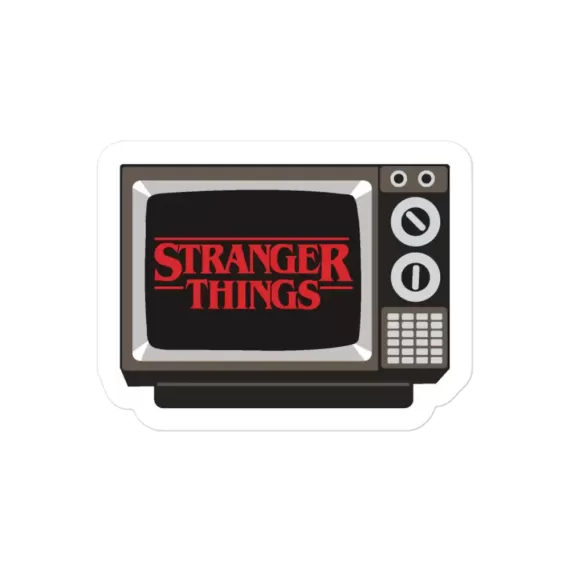Retro TV Stranger Things Sticker