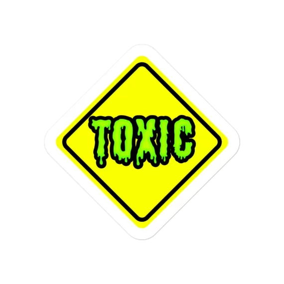 Toxic Road Sign Sticker