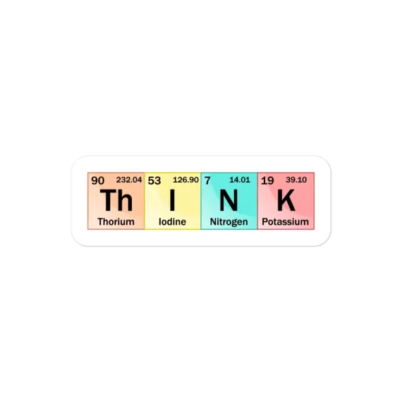 Periodic Table Think Sticker