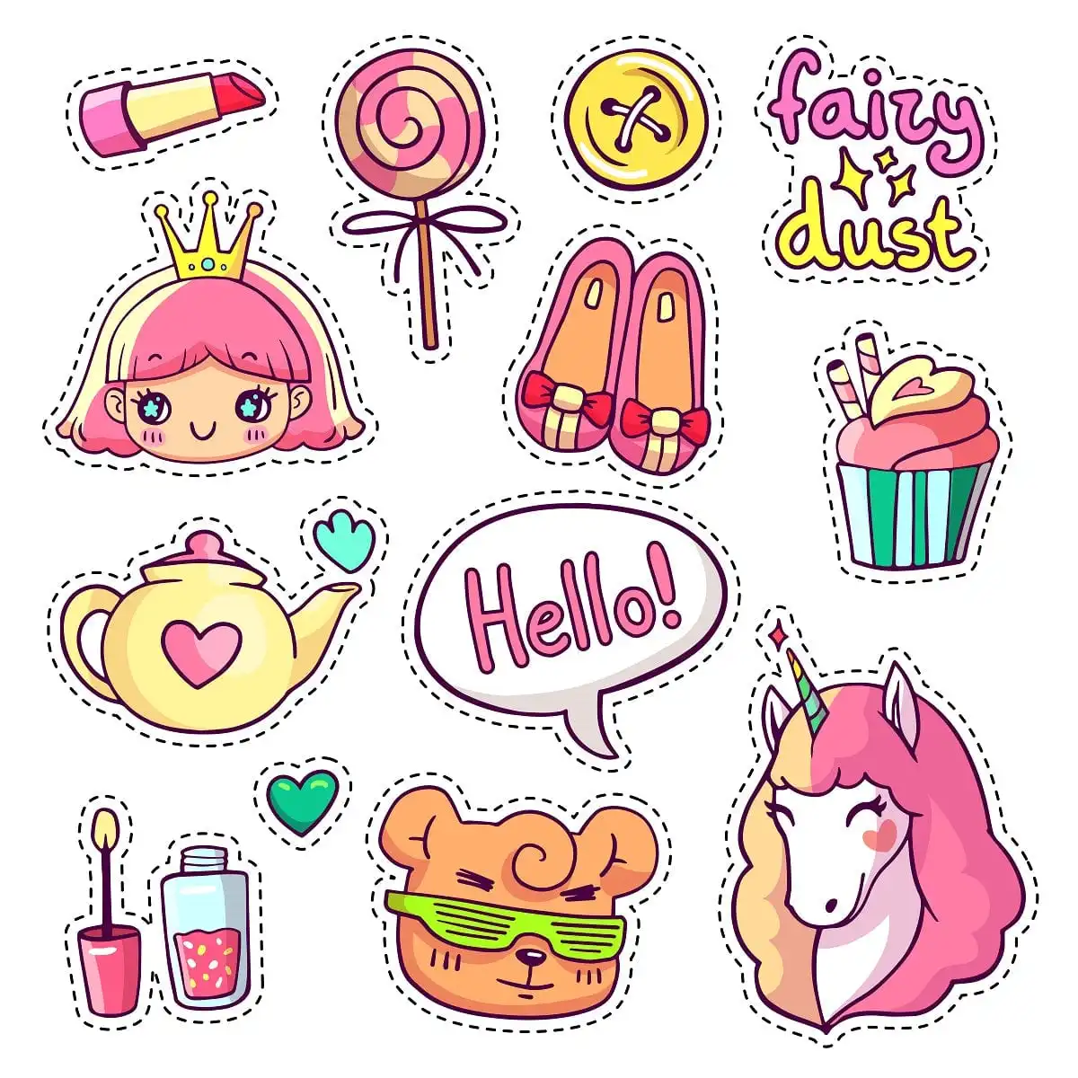 Fairy Kawaii Stickers Set