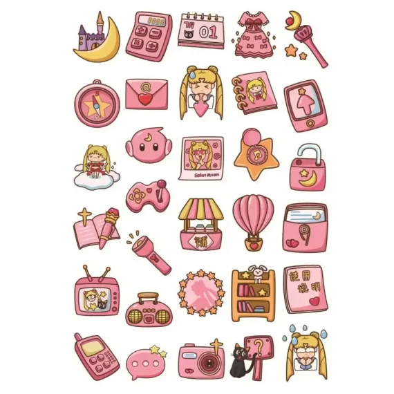 Aesthetic Anime Food Stickers
