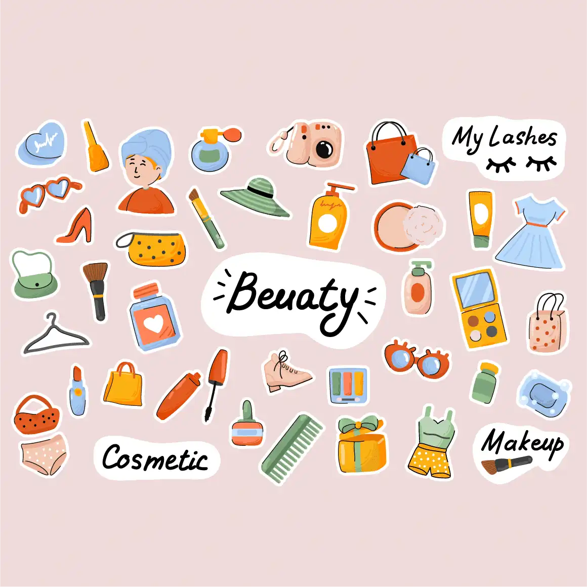 Cute Beauty Stickers