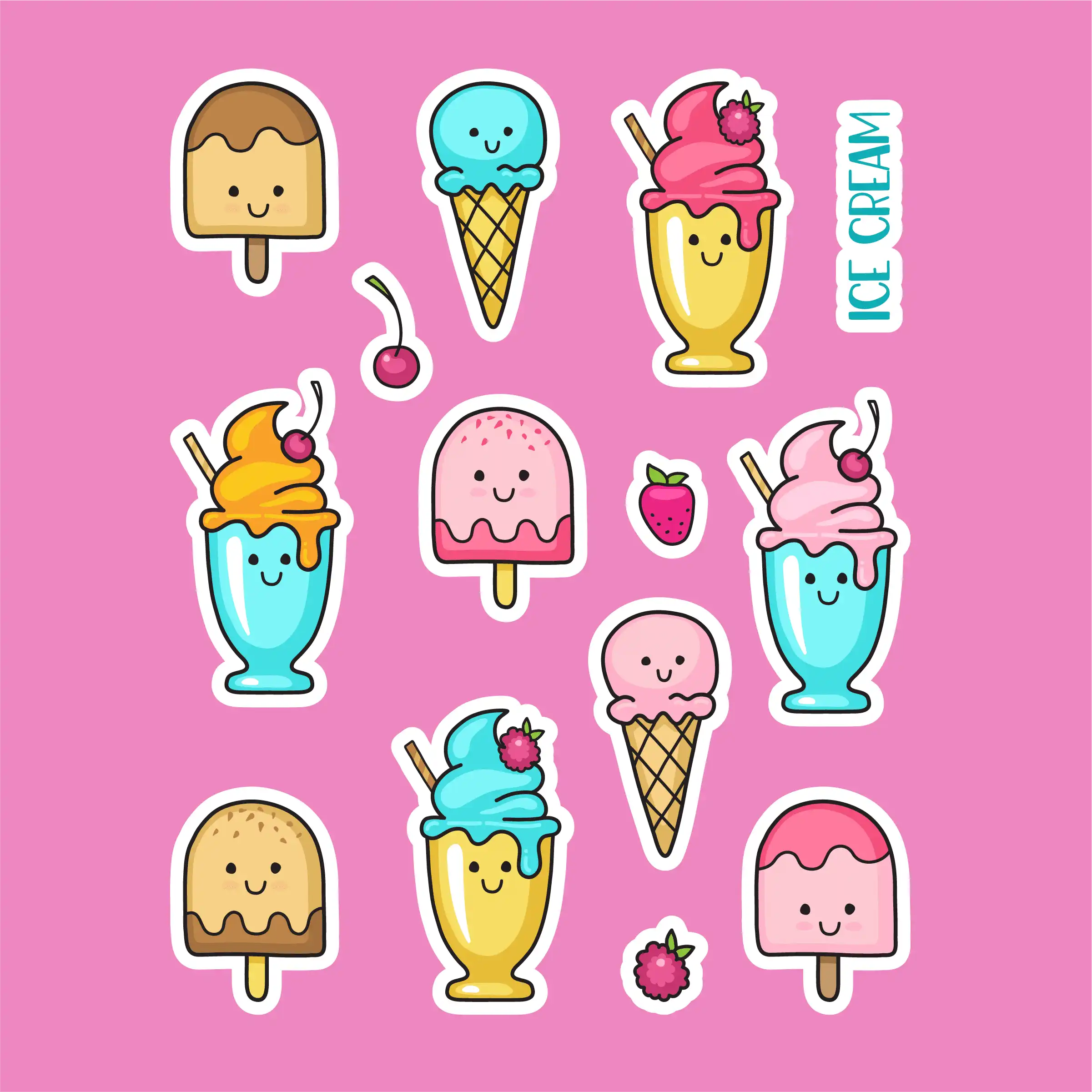 Ice Cream Stickers