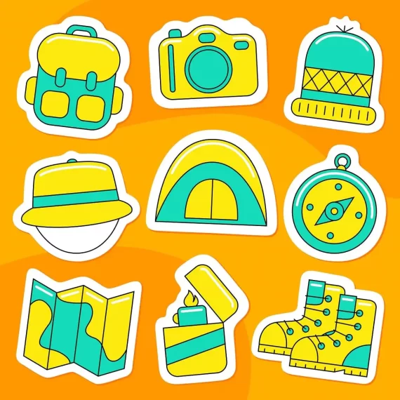 Camping Stickers