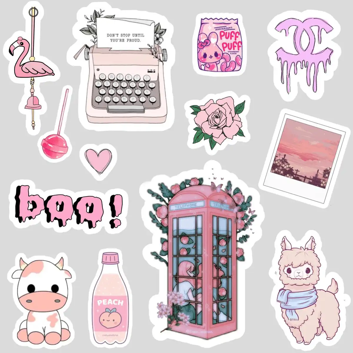 Pink Stickers