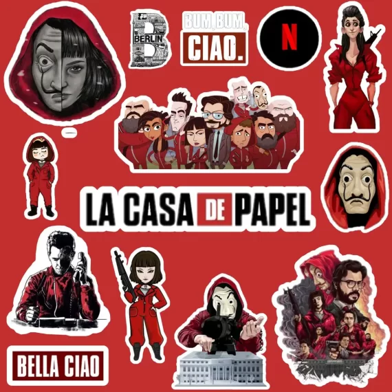 La Casa De Papel Money Heist Stickers