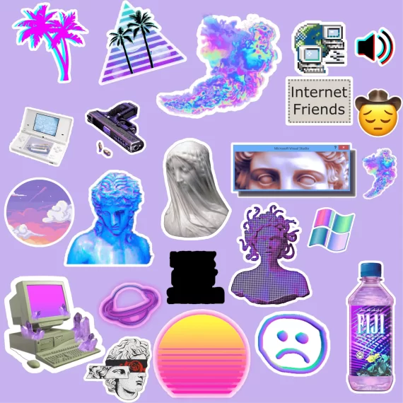 Purple Aesthetic Stickers