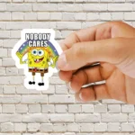 Spongebob Nobody Cares Sticker