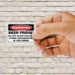 Warning Beer Fridge - Contains Beer Sticker