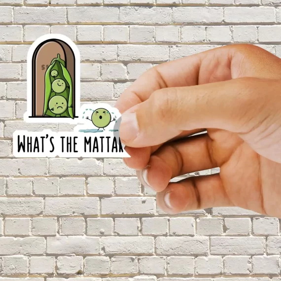 What's the Mattar - Funny Desi Puns Sticker