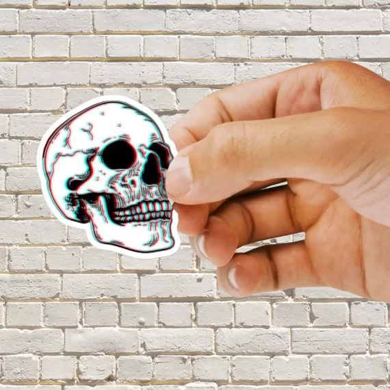 Skull Sticker Trippy Sticker