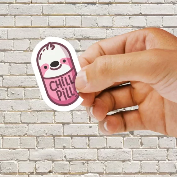 Cute Chill Pill Sloth Sticker