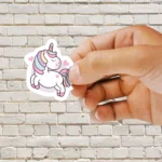 Cute Smiling Unicorn Sticker