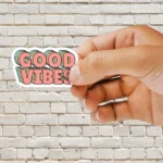 Good Vibes Lettering Sticker
