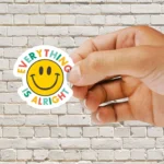 Everything is Alright Smile Sticker