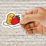 Gudetama with Strawberry Sticker