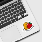 Gudetama with Strawberry Sticker