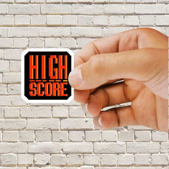 Pixel High Score Sticker