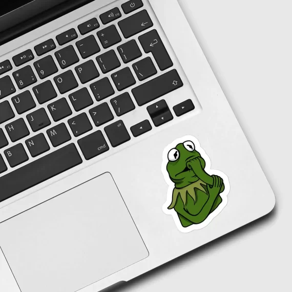 Thoughtful Kermit the Frog Sticker