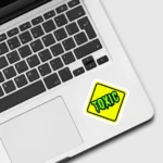 Toxic Road Sign Sticker