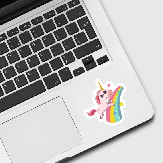 Unicorn with Rainbow Sticker