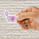 VSCO Girl Positive Vibes Spray Sticker