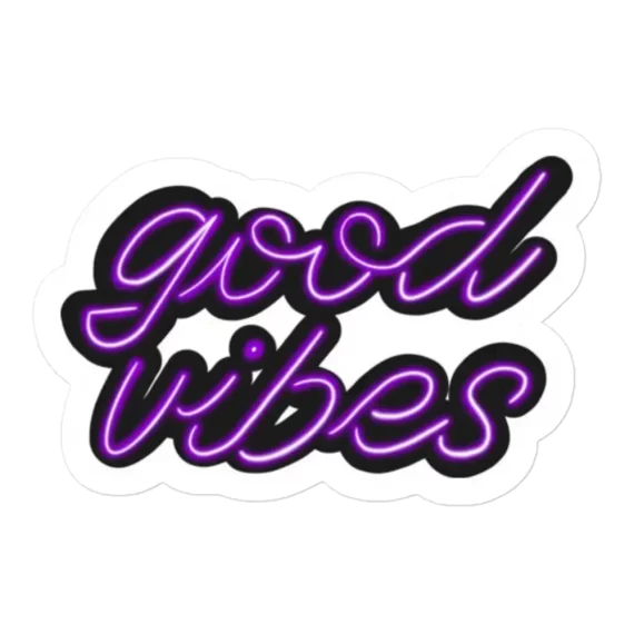 Good Vibes Neon Sticker