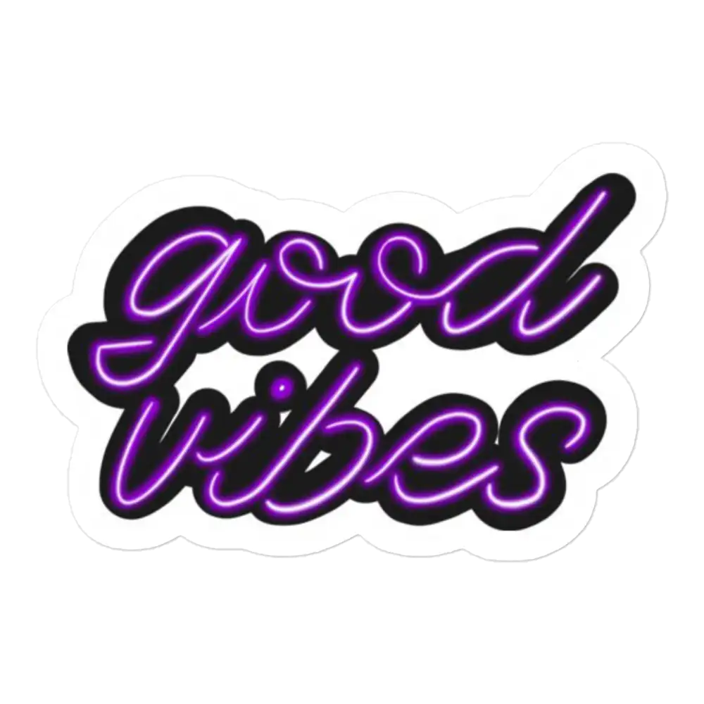 Good Vibes Neon Sticker