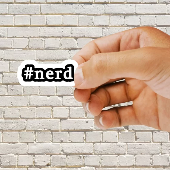 #Nerd Sticker