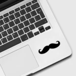 Black Mustache Sticker