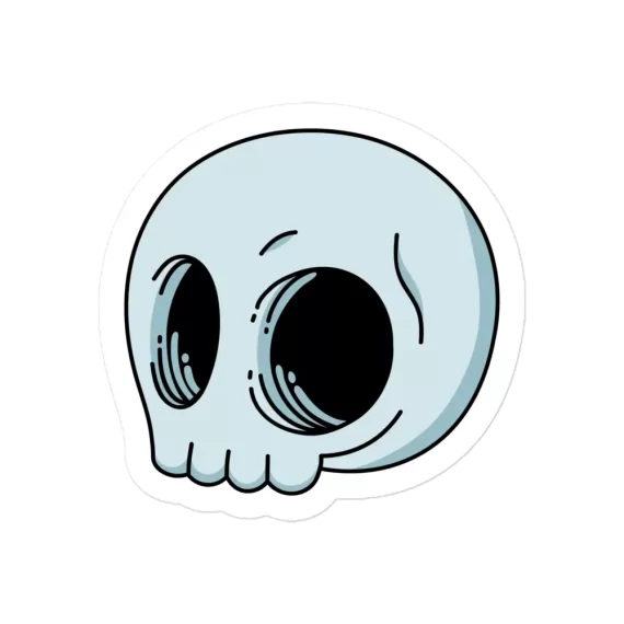 Cartoon Skull Sticker