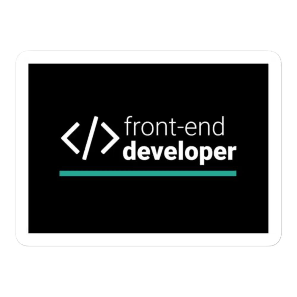 Front End Developer Sticker