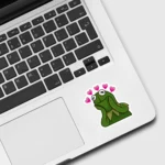 Kermit the Frog in Love Meme Sticker
