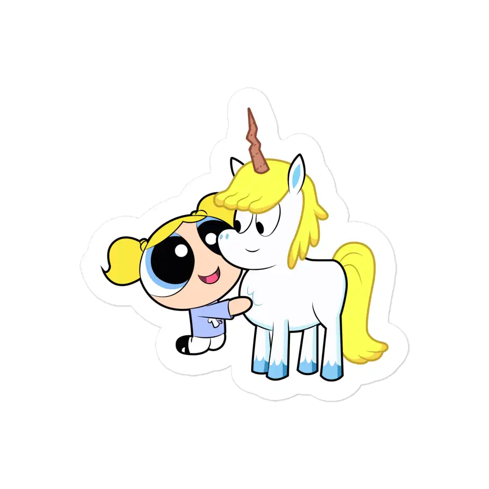 The Powerpuff Girls Bubbles and Donny Sticker