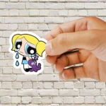 The Powerpuff Girls Bubbles Crying Sticker