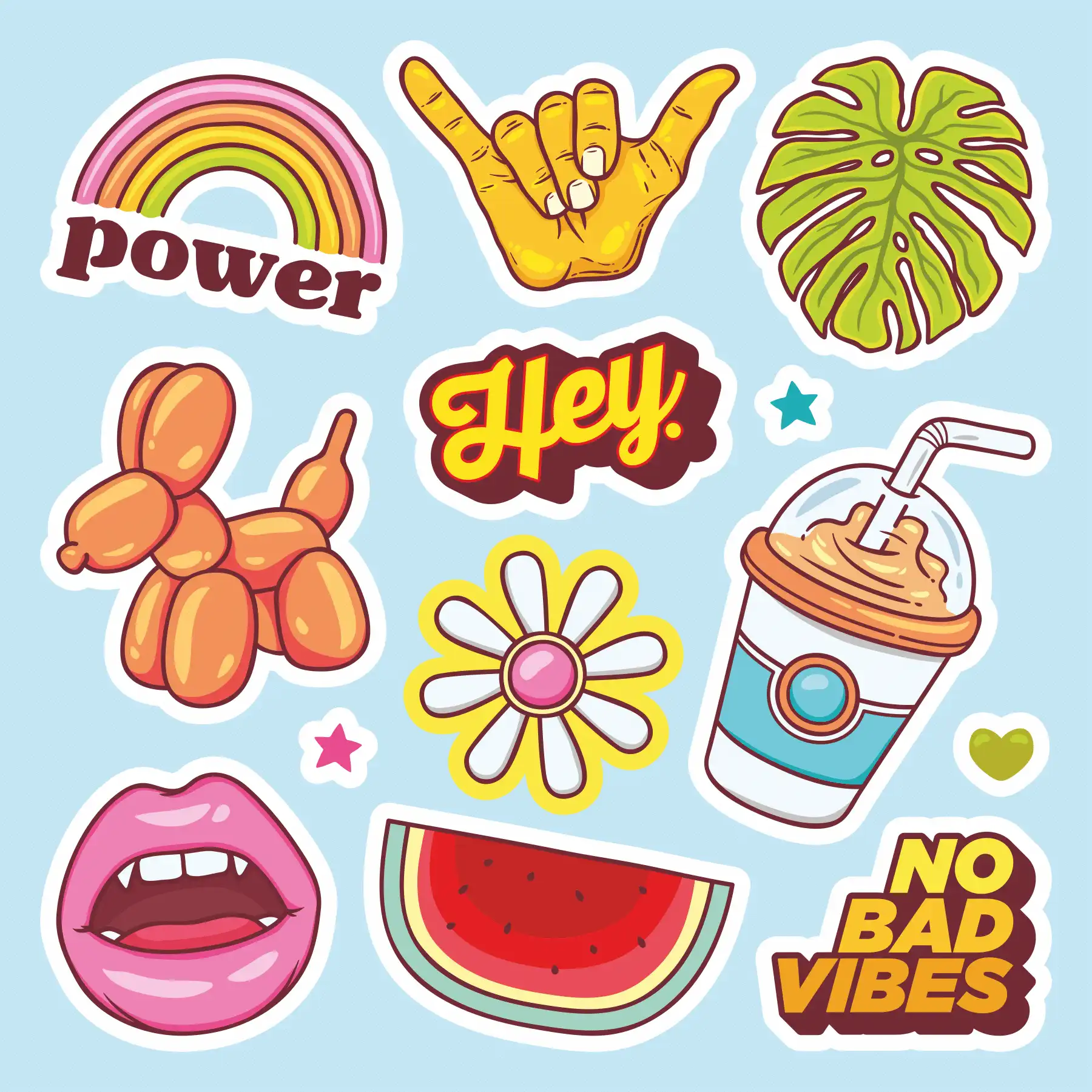 Hand Drawn Doodle Stickers