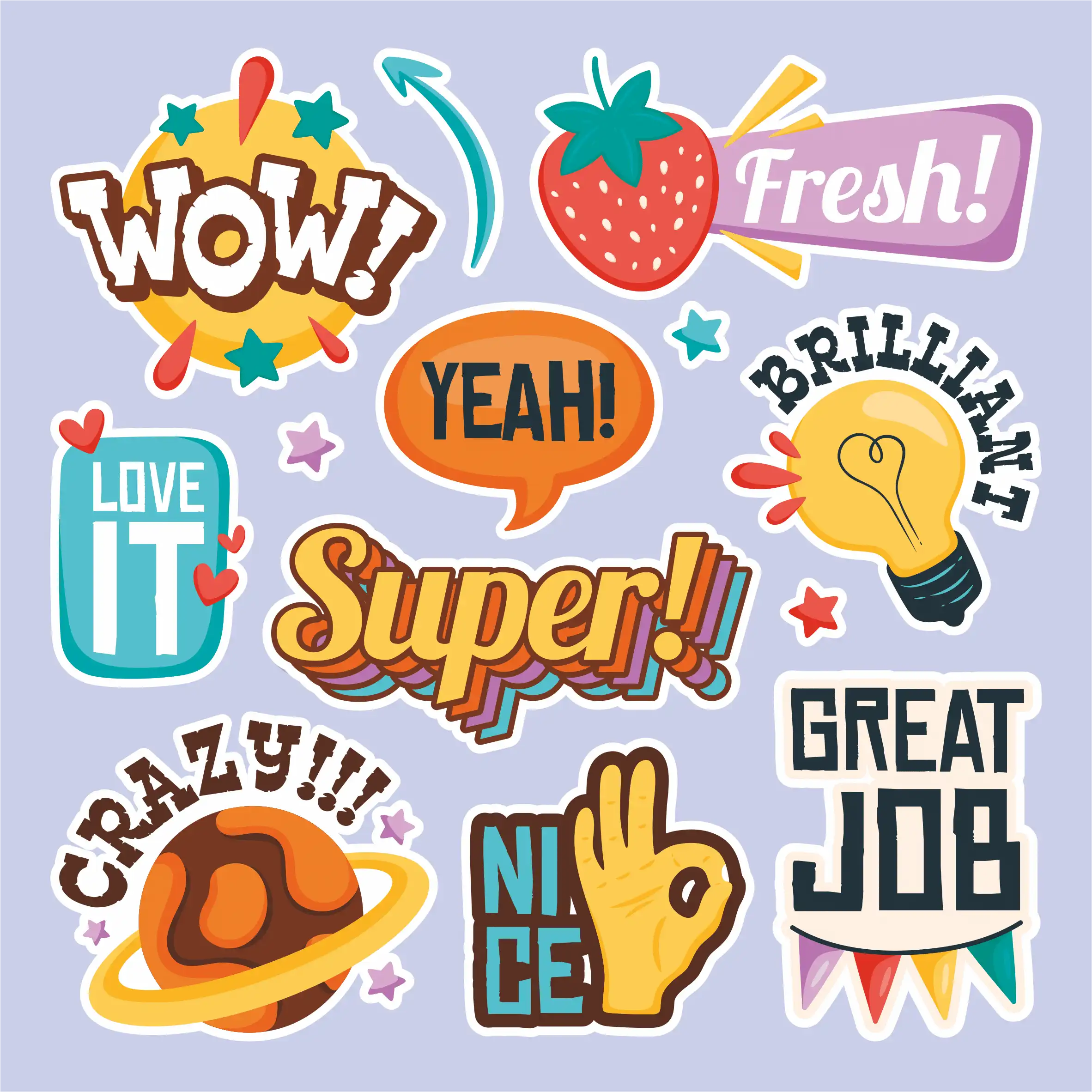 Great job and good job sticker collection Stickers