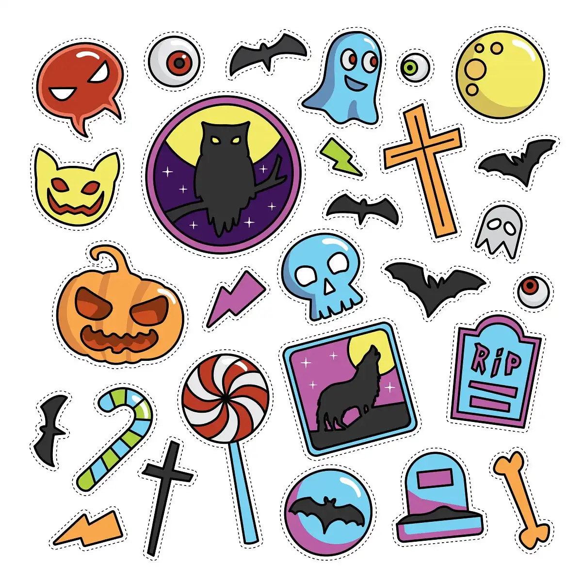 Cute Halloween Stickers