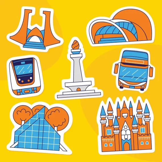 Jakarta City Stickers