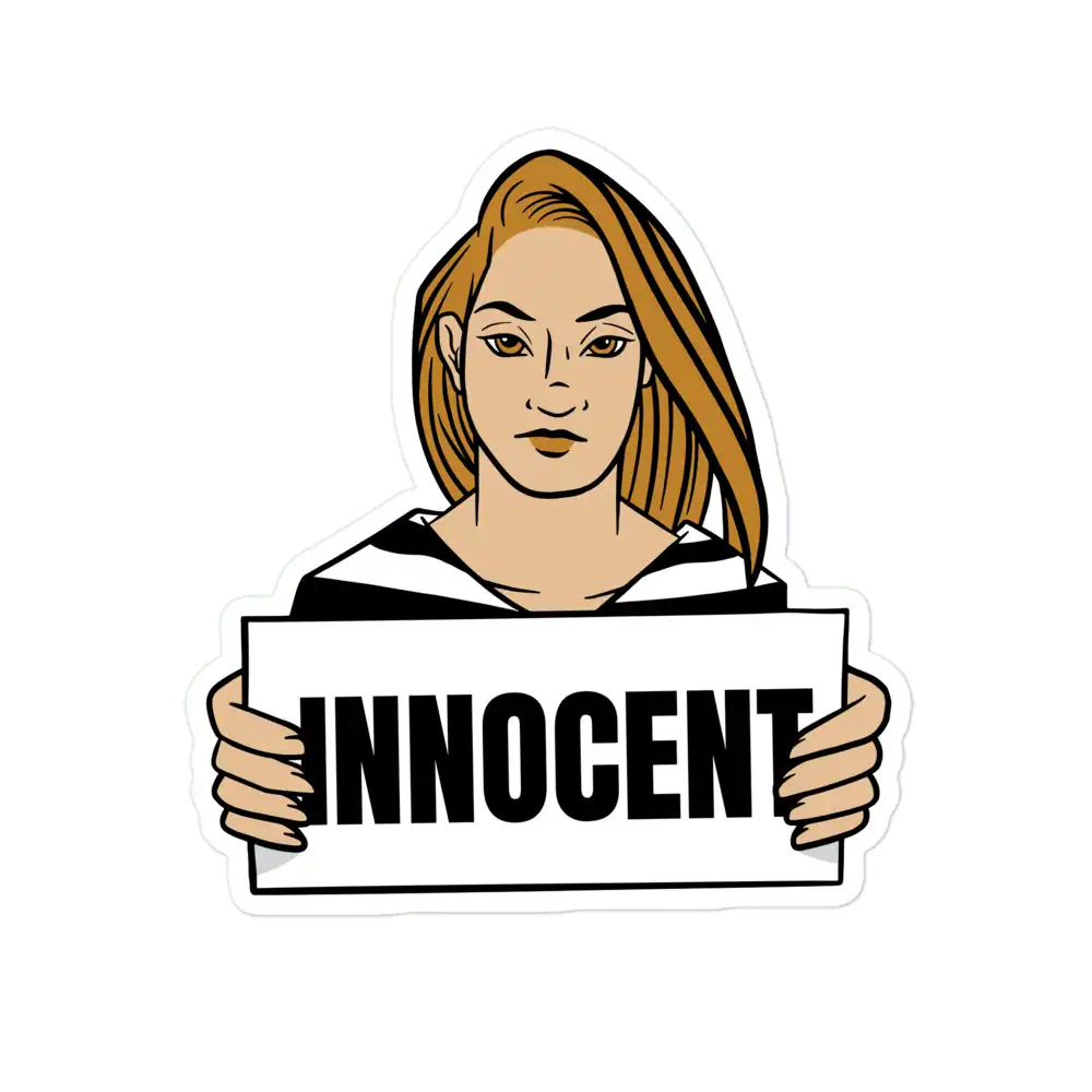 Innocent Prisoner Sticker