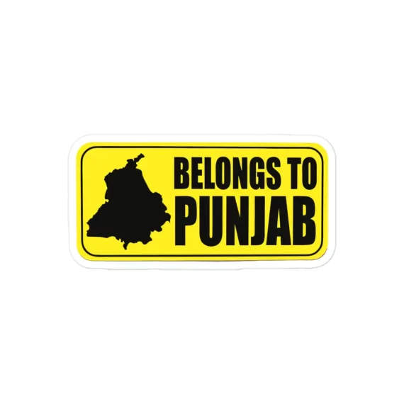 Belongs to Punjab Sticker