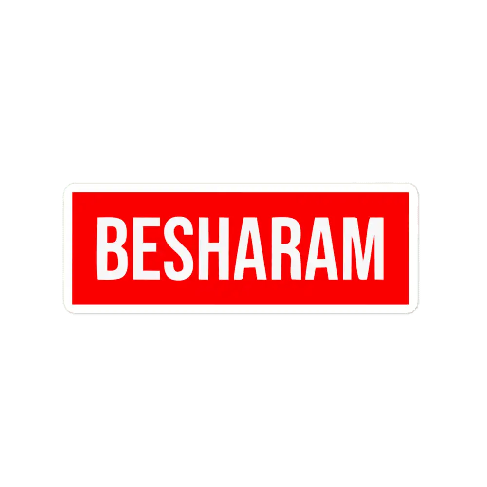 Besharam Sticker
