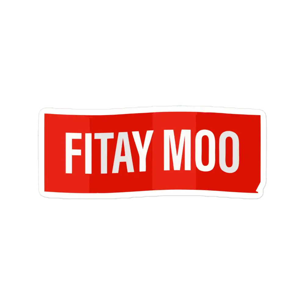 Fitay moo(facepalm) Sticker