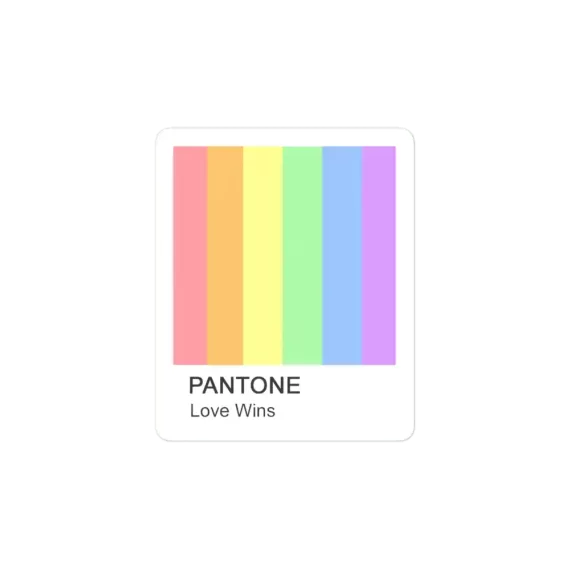 Love Wins Pantone Sticker