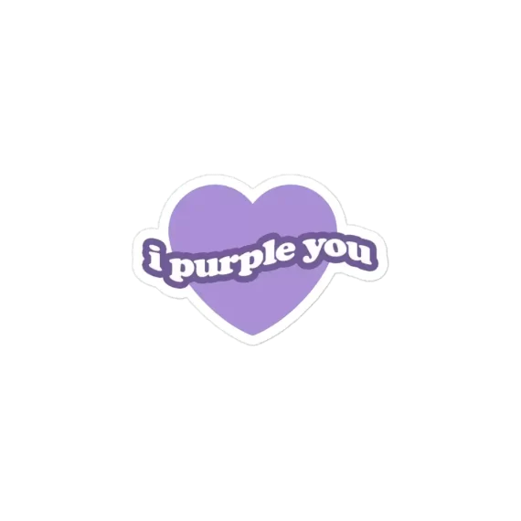 I purple you Sticker
